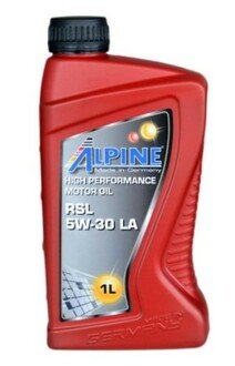 0100301 Alpine Масло моторное ALPINE RSL LA 5W-30, 1 л 0100301