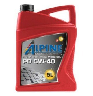 100162 Alpine Масло моторное Alpine PD 5W-40 5 л)