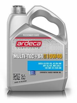P03021-ARD005 ARDECA Моторное масло Ardeca Multi-Tec+ B4 10W40 / P03021-ARD005 / 5л