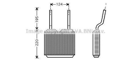 OL6132 AVA COOLING Радиатор отопителя OPEL: ASTRA F (56_, 57_) 1.4/1.4 Si/1.4 i/1.4 i 16V/1.6/1.6 Si/1.6 i/1.6 i 16V/1.7 D/1.7 TD/1.7 TDS/1.8 i/1.8 i 16V/2.0 i/2.0 i 16V 91 - 98 , AST