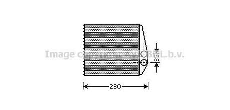 OLA6355 AVA COOLING Радиатор отопителя FIAT: CROMA (194) 1.8 16V/1.9 D MULTIJET/2.2 16V/2.4 D MULTIJET 05-\ OPEL: SIGNUM 1.8/1.9 CDTI/2.0 DTI/2.0 TURBO/2.2 DTI/2.2 DIRECT/2.8/2.8 V6 TURBO/