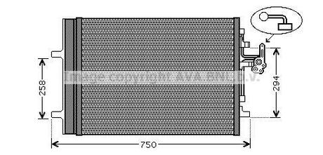 VO5161D AVA COOLING Радиатор кондиционера
