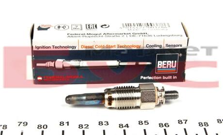 GN857 BERU Свеча накаливания AUDI: 100 (43, C2) 2.0 D 76 - 82 , 100 (44, 44Q, C3) 2.0 D/2.0 D Turbo/2.4 D 82 - 90 , 100 (4A, C4) 2.4 D 90 - 94 , 100 Avant (43, C2) 2.0 D 77 -