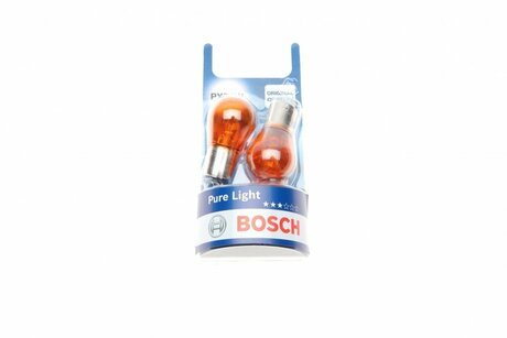 1987301018 BOSCH Автолампа Bosch 1987301018 Pure Light PY21W BAU15s 21 W оранжевая