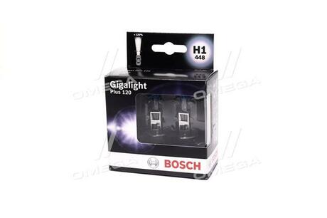 1987301105 BOSCH Автолампа Bosch 1987301105 Gigalight Plus 120 H1 P14,5s 55 W прозрачная