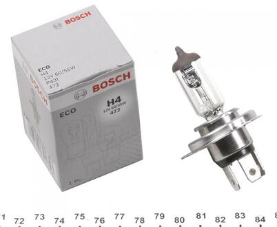 1987302803 BOSCH Автолампа Bosch 1987302803 ECO H4 P43t 55 W 60 W