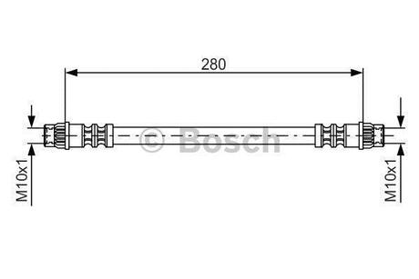 1987476517 BOSCH Тормозные шланги BOSCH 1987476517 RENAULT Duster 1.6-2.0i/1.5dCi 10- RL тормозн.шланг