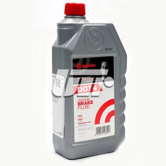 L04010 BREMBO Жидкость тормозная DOT 4, 1л, для авто c ABS, ISO 4925 Class 4