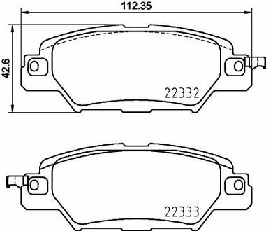 P49053 BREMBO Колодки тормозные дисковые задн Mazda CX-5 (KE, KF) 11-