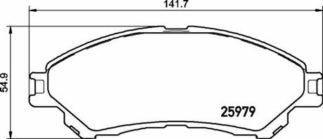 P79032 BREMBO Колодки тормозные дисковые передние SUZUKI SX4 S-Cross 08/13-> / SUZUKI VITARA (LY) 02/15->