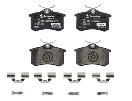 P85020X BREMBO Колодки тормозные дисковые задние Brembo XTRA (толщина 17mm) VAG, Peugeot, Citroen (заменяет P85089)