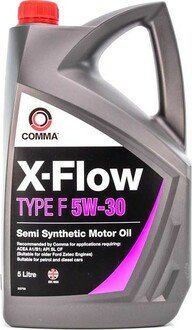 XFF5L COMMA Масло моторное Comma X-Flow Type F 5W-30 (5 л)