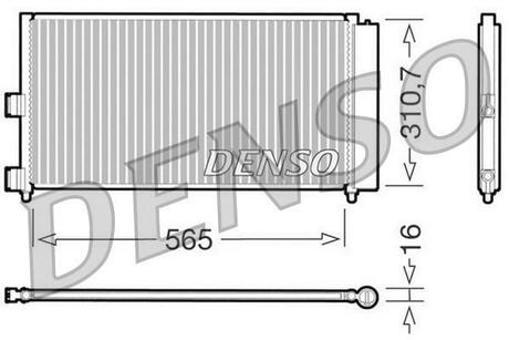 DCN09070 DENSO Радиатор кондиционера