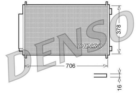 DCN40002 DENSO Радиатор кондиционера HONDA: CR-V III 2.0i / 2.2i / 2.4 / 2.4i