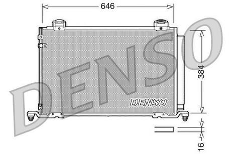 DCN50026 DENSO Радиатор кондиционера TOYOTA: AVENSIS 2.0 / 2.4