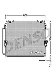 DCN50036 DENSO Радиатор кондиционера TOYOTA: LAND CRUISER 4.5 - 4.7