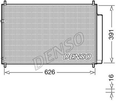 DCN50041 DENSO Радиатор кондиционера