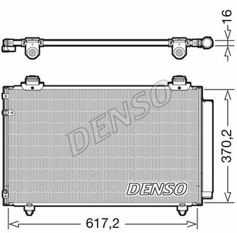 DCN50112 DENSO Радиатор кондиционера