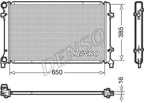 DRM02014 DENSO Радиатор системы охлаждения ДВС