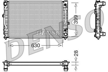 DRM02031 DENSO Радиатор системы охлаждения ДВС
