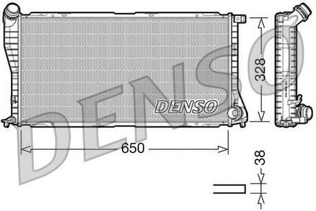 DRM05002 DENSO Радиатор системы охлаждения BMW: E38 730/740 - E39 520 / 525 / 530