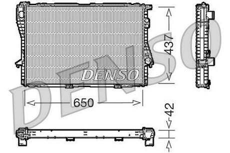 DRM05068 DENSO Радиатор системы охлаждения BMW: 5 (E39) 525 td/525 tds 95 - 03 , 5 Touring (E39) 525 tds 97 - 04
