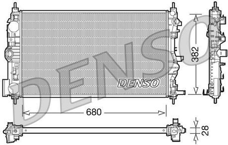 DRM15005 DENSO Радиатор системы охлаждения CHEVROLET: CRUZE (J300/J305/J308) 2.0CDi 09-, ORLANDO (J309) 2.0D 11- (МКПП)