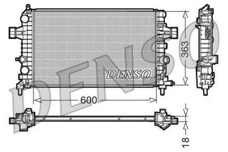 DRM20103 DENSO Радиатор системы охлаждения ДВС