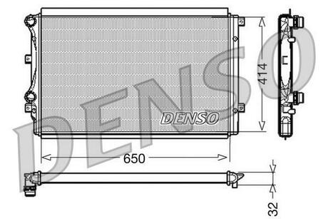 DRM32015 DENSO Радиатор системы охлаждения ДВС