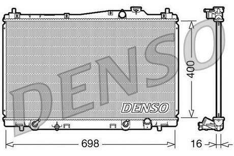 DRM40017 DENSO Радиатор охлаждения двигателя