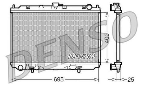 DRM46016 DENSO Радиатор системы охлаждения NISSAN: ALMERA TINO 2.2 DCI 16V