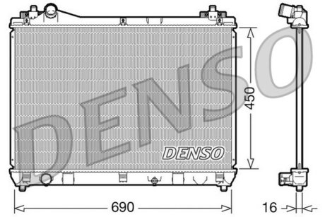 DRM47016 DENSO Радиатор системы охлаждения SUZUKI: GRAND VITARA 1.6 / 1.9 / 2.0I