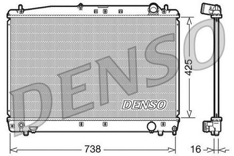 DRM50033 DENSO Радиатор системы охлаждения TOYOTA: AVENSIS 2.0 / AVENSIS VERSO 2.0