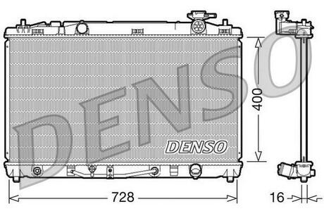 DRM50042 DENSO Радиатор системы охлаждения АКПП. TOYOTA: CAMRY (ACV40) 2.4i 06-11
