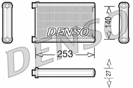 DRR05005 DENSO Радиатор отопителя BMW: 1 (E81, E87) 116i/118i/120i/130i 04 - , 1 кабрио (E88) 118i/120i/125i/135i 08 - , 1 купе (E82) 125i/135i 07 - , 3 (E90) 316i/318i/320 si/320