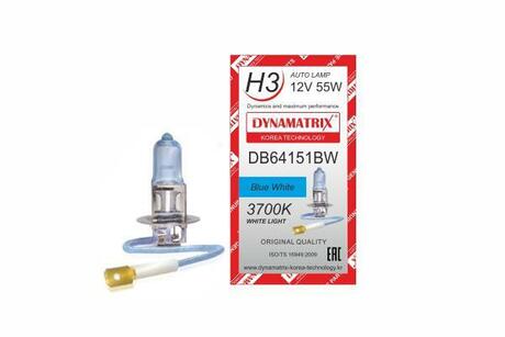 DB64151BW DYNAMATRIX-KOREA Лампа галогеновая H3 Blue White