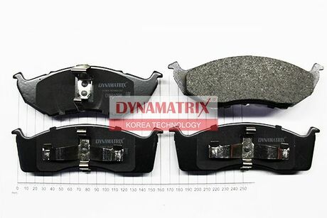 DBP1098 DYNAMATRIX-KOREA Комплект колодок для дисковых тормозов