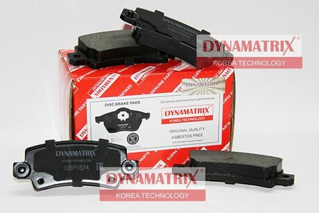DBP1574 DYNAMATRIX-KOREA Комплект колодок для дисковых тормозов