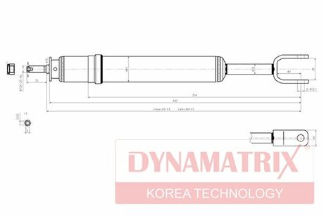 DSA341845 DYNAMATRIX-KOREA Амортизатор подвески газонаполненный