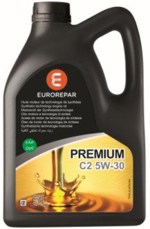 1635764580 EUROREPAR Масло моторное синтетическое 5л - PREMIUM C2 5W30 ACEA C2, API SN, PSA B71 2290