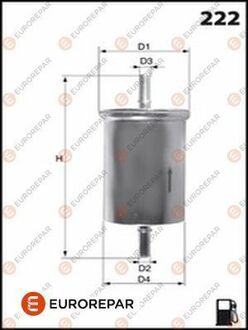 E145094 EUROREPAR Фильтр топливный CHEVROLET AVEO, KALOS (T200) 1.2 03>