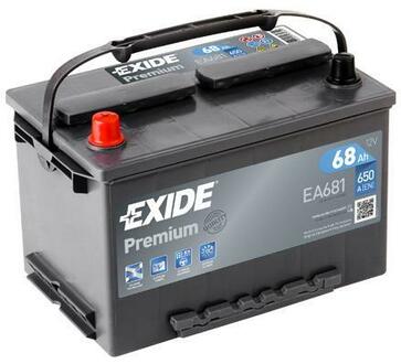 EA681 EXIDE Аккумулятор Premium 68Ah 650A (L +) 277x175x190 mm