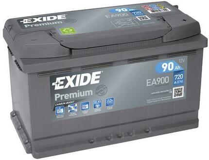 EA900 EXIDE Аккумуляторная батарея 90Ah EXIDE PREMIUM 12V 90AH 720A ETN 0(R+) B13 315x175x190mm 20.7kg
