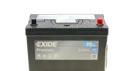EA954 EXIDE Аккумуляторная батарея 95Ah EXIDE PREMIUM CARBON BOOST 12V 95AH 800A ETN 0(R+) Korean B1 306x173x222mm 23.6kg