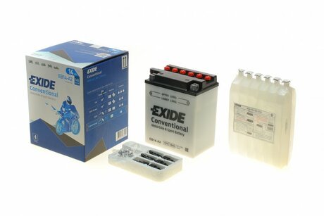 EB14-A2 EXIDE Аккумулятор для мототехники EXIDE CONVENTIONAL 12 V 14 AH 180 A ETN 1 B0 135x90x165mm 4.5kg