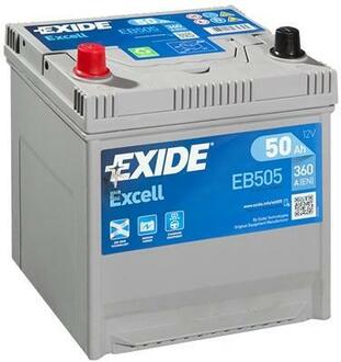 EB505 EXIDE EXIDE EB505 EXCELL_аккумуляторная батарея! 19.5/17.9 рус 50Ah 360A 200/170/220\