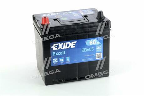 EB605 EXIDE EXIDE EXIDE Excell EB605 60Ah 480A (L+) (230x172x220)