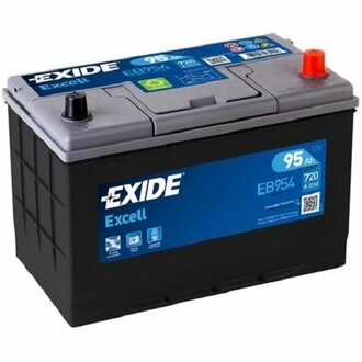 EB954 EXIDE Аккумуляторная батарея 95Ah EXIDE EXCELL 12V 95AH 720A ETN 0(R+) Korean B1 306x173x222mm 23kg