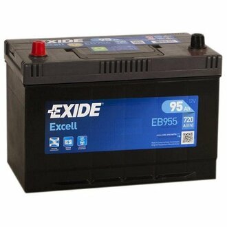 EB955 EXIDE Аккумуляторная батарея 95Ah EXIDE EXCELL 12V 95AH 720A ETN 1(L+) Korean B1 306x173x222mm 23kg
