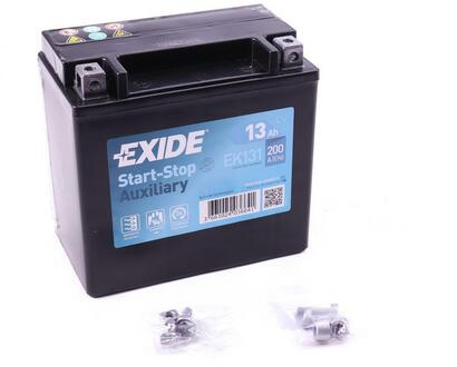 EK131 EXIDE Аккумулятор EXIDE Start-Stop дополнительный BMW:5, 6, 7, X5, X6 / MB: A,B,C,E,S-class, CLA, CLS, GLA, GLC, GLK, GLE -12 V 12 AH 200 A ETN 1 B0 150x90x145mm 4.5kg
